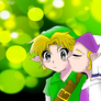 Link and zelda kiss