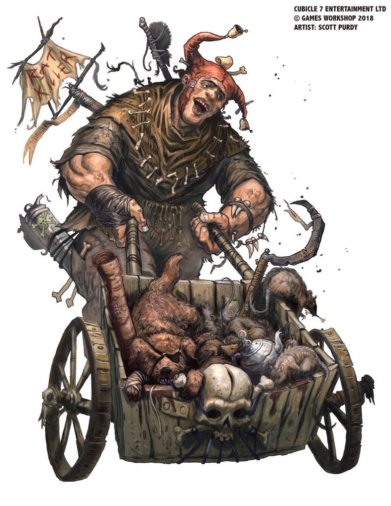 Warhammer Fantasy character concept- rat catcher by swiezezwloki