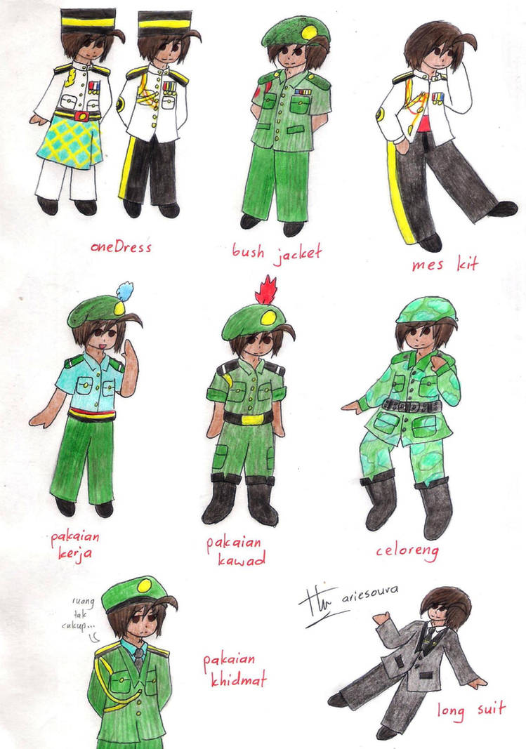 Aphoc Royal Malaysian Army Male Uniforms By Ariesoura3103 On Deviantart