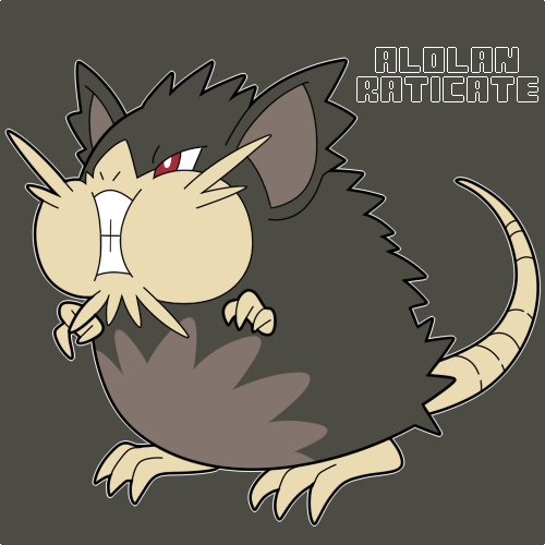 Alolan Raticate by kittenda on DeviantArt