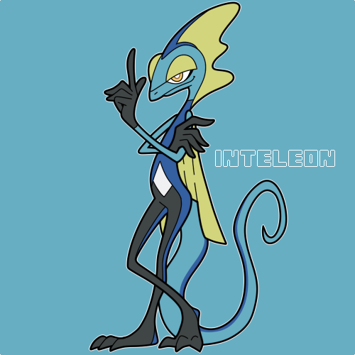 Inteleon Draw Inteleon by kittenda on DeviantArt
