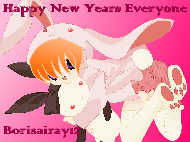 Ally The Bunny Wishes You A Happy New Years