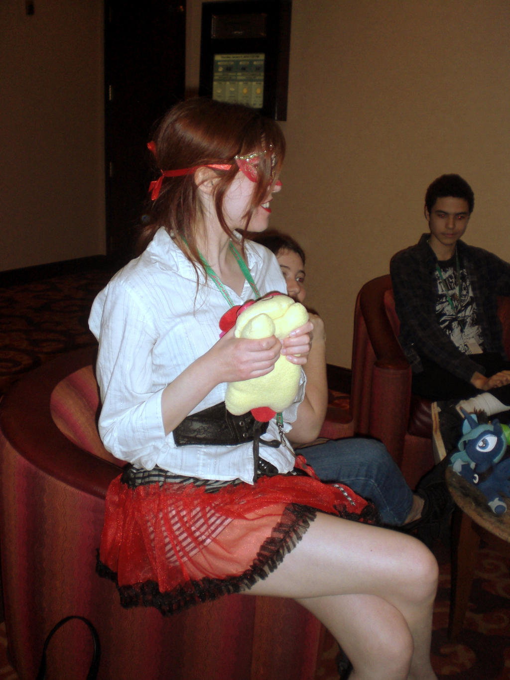 Masquarde with AppleBloom plush