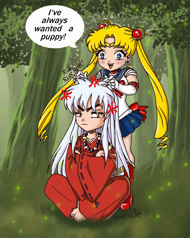 Sailor Moon finds Inuyasha