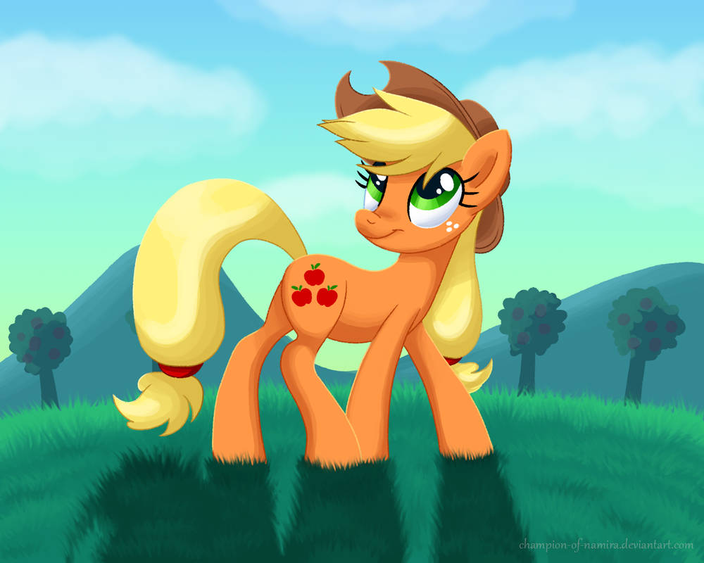 Applejack Rabbit Picture MLP Applejack by Champion-of-Namira on DeviantArt
