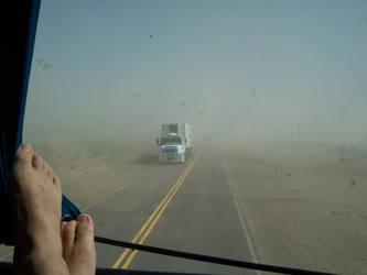 Truck in the dust