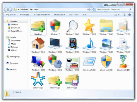 Hi-Res Icons - Windows 7 Beta