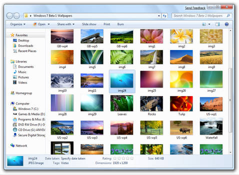 Wallpaper Pack: Windows 7 Beta