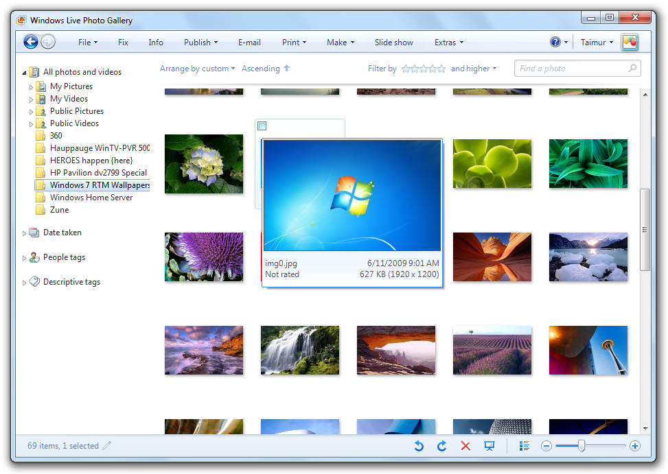 Windows 7 RTM Wallpapers Pack