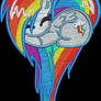 Rainbow Dash Pony Heart Embroidered Patch