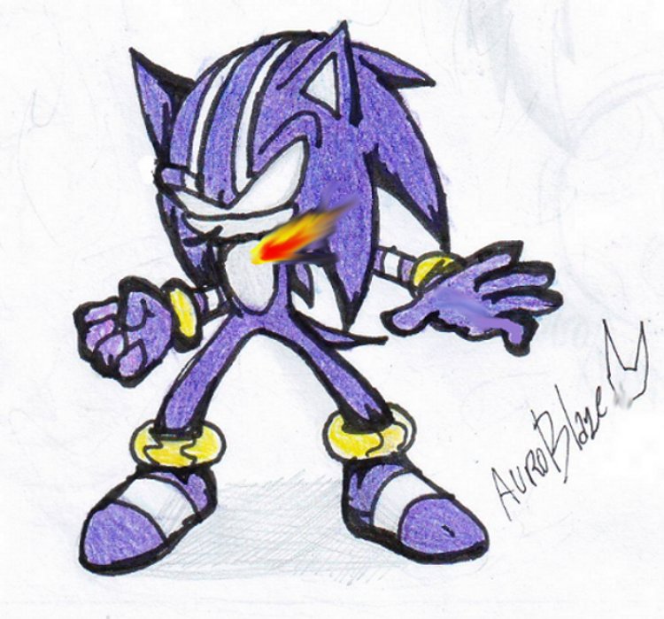 Darkspine Sonic Drawing by SonicTheWerehog321 on DeviantArt