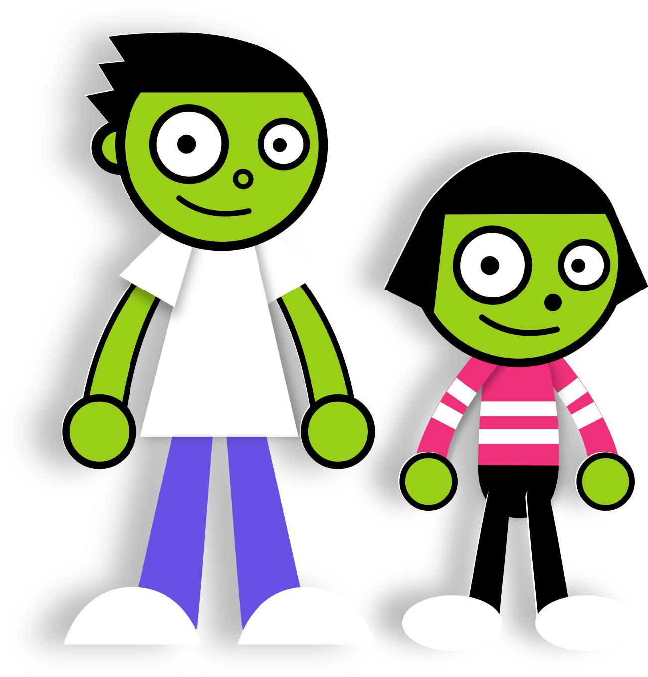 2008 Deviantart PBSK Digital Art - Dash and Dot 2008 Normal Poses by MarcoMahone721 on ...