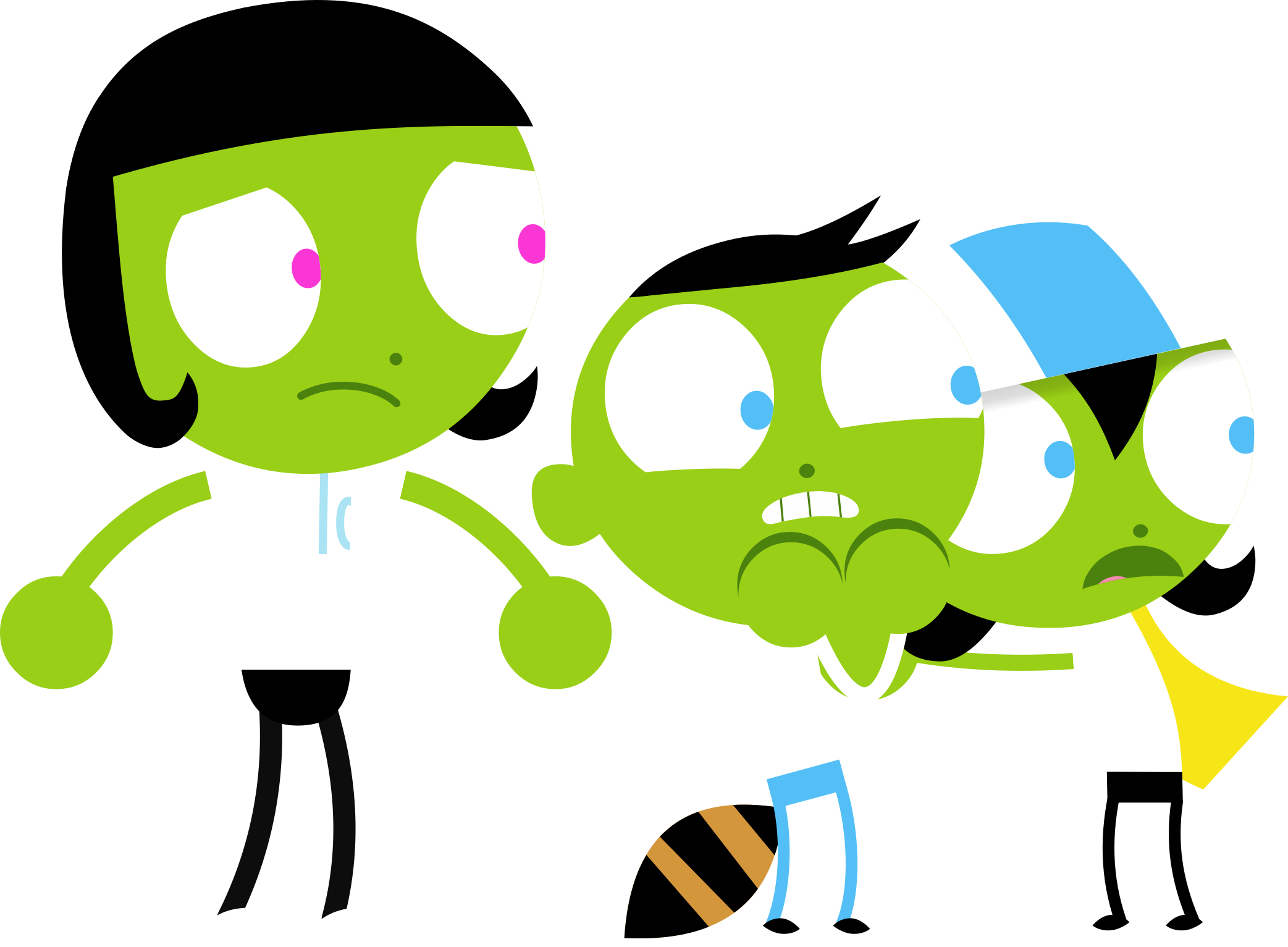 Character Scared Random Deviantart PBS KIDS Digital Art - Scared Trio by MarcoMahone721 on DeviantArt