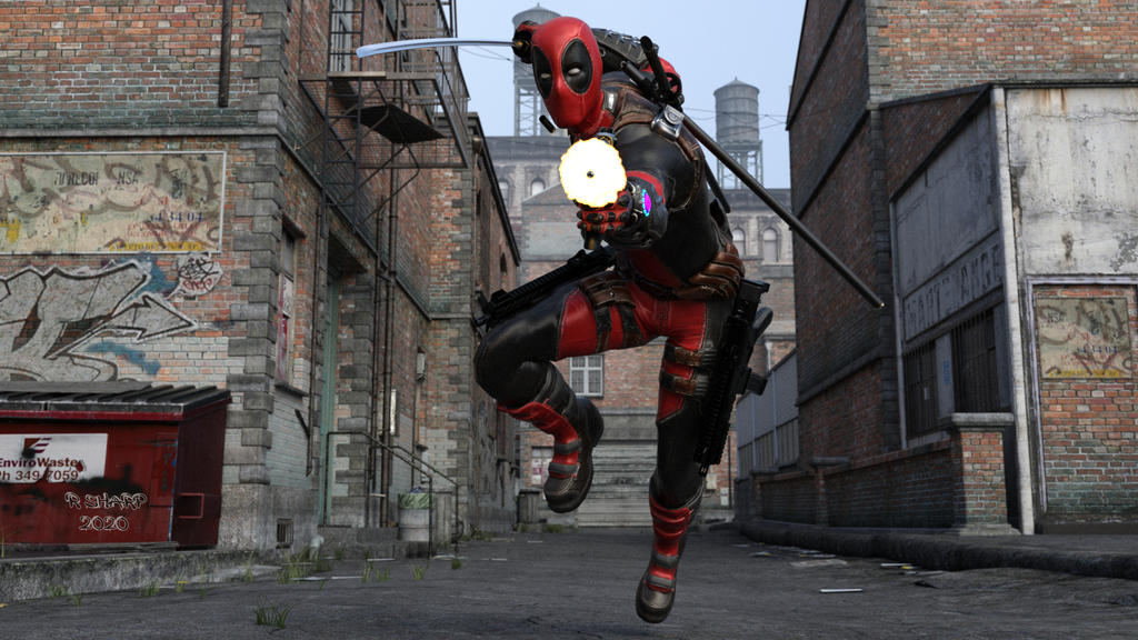 Tech Deadpool Deadpool Shooting by TractorTech on DeviantArt