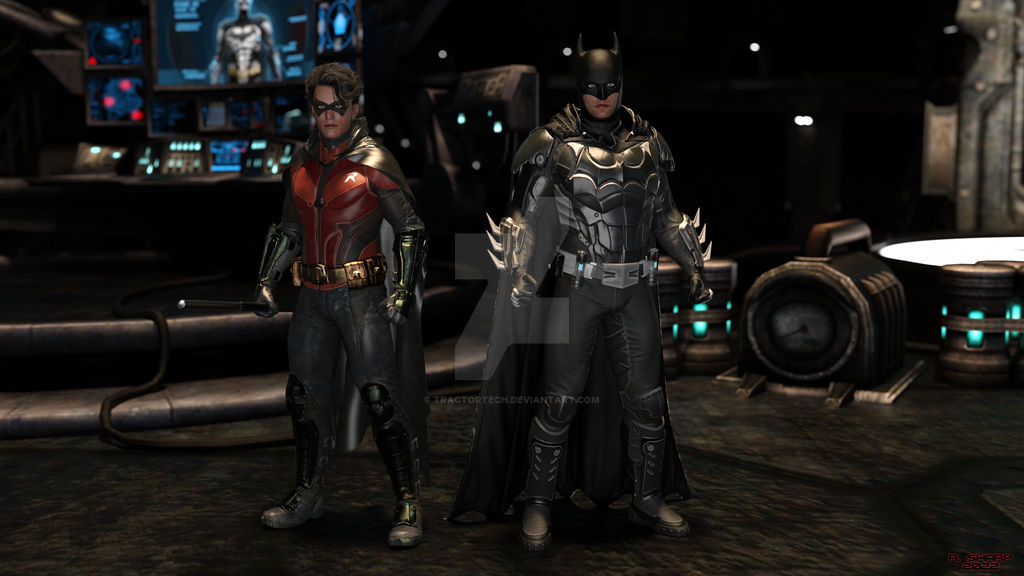 Batman and Robin In Batcave by TractorTech on DeviantArt