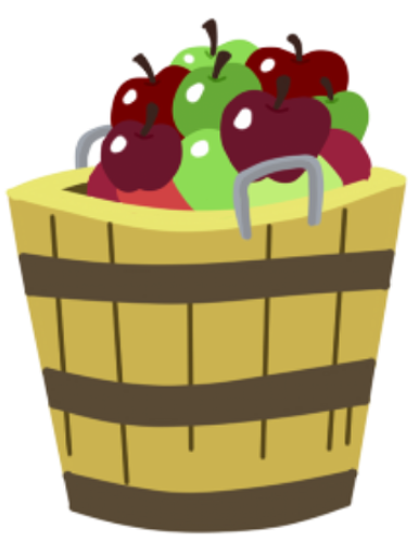 Bucket Apple Animation MLP- Apple bucket vector by BlackRose629 on DeviantArt