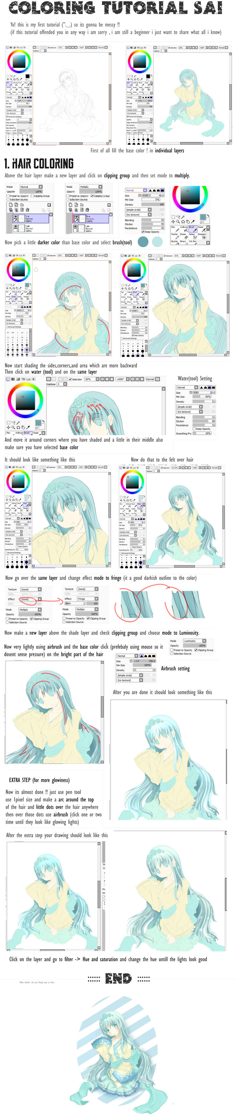 SAI-COLORING-TUTORIAL(Pt.1 Hair)