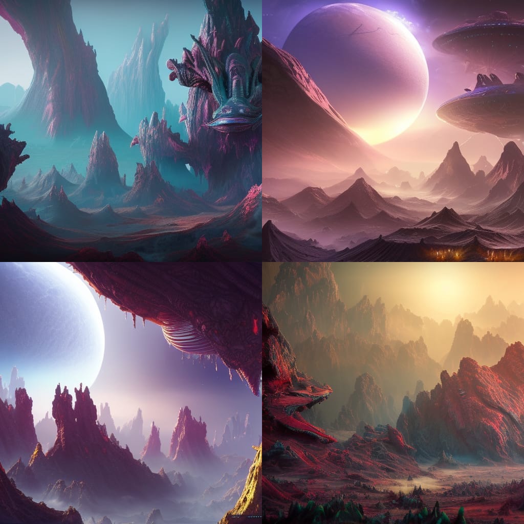 Alien Worlds (AI ART) by YourLonelyOutKast on DeviantArt