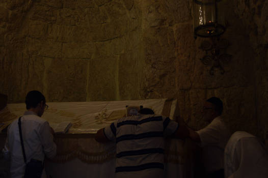 Prayers in David's Tomb, Jerusalem.