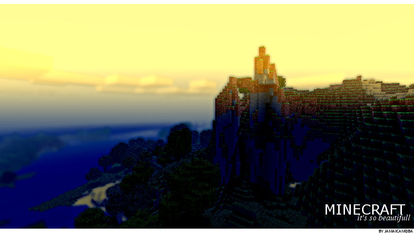 Minecraft Butiful View Minecraft - it's so beautifull by JamaicanQba on DeviantArt