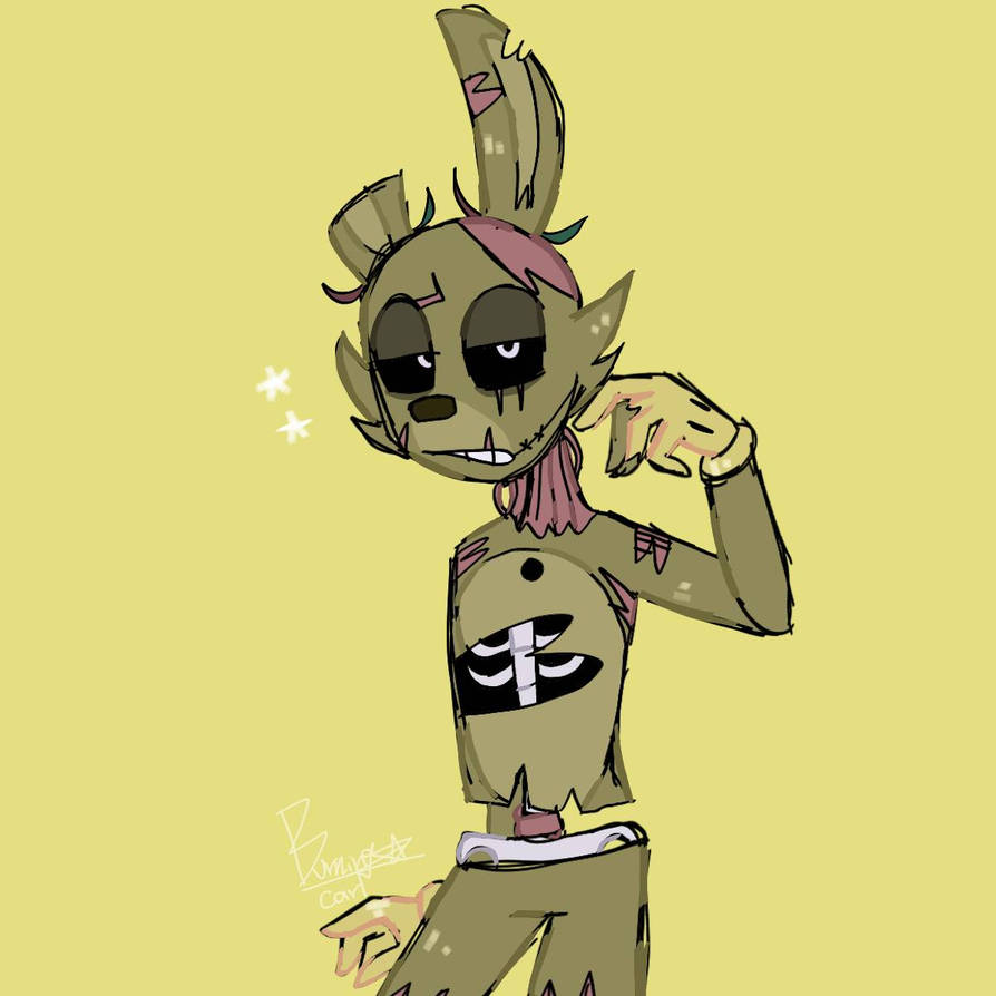Springtrap (Cartoon) -FNAF- by Thecykox29 on DeviantArt