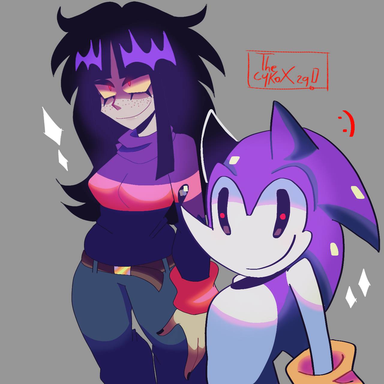 Sarah And Needlemouse By Thecykox29 On DeviantArt sarah-and-needlemouse-by-thecykox29-on-deviantart
