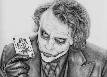 Heath Ledger Joker by meralc