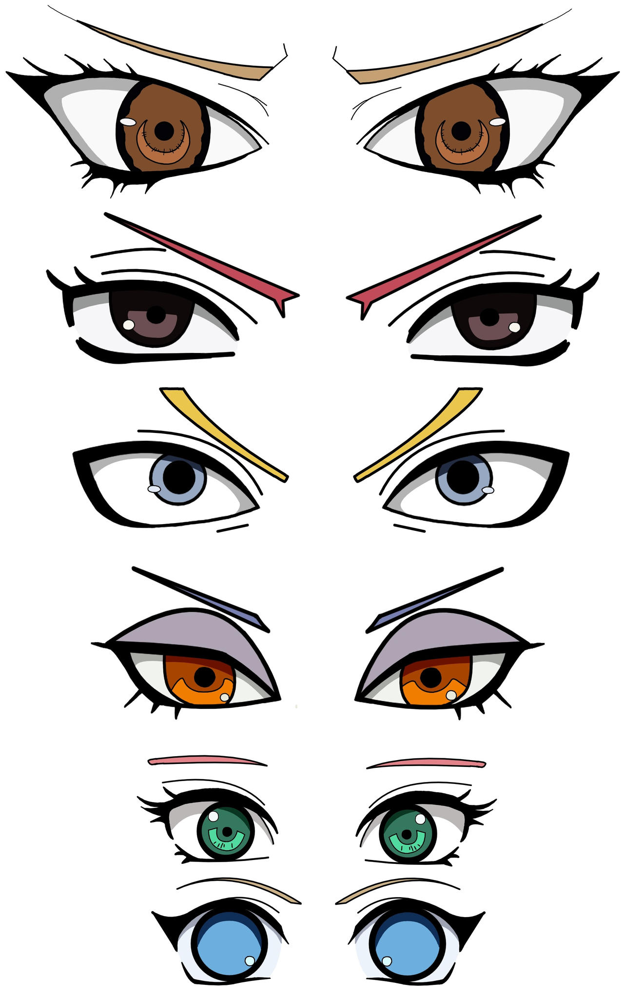 Naruto Character Eye Practice by mwcaslin on DeviantArt