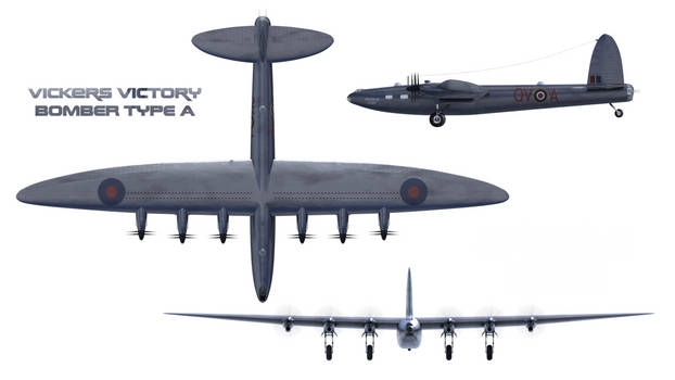 Vickers Victory Bomber Type A Orthographic Views