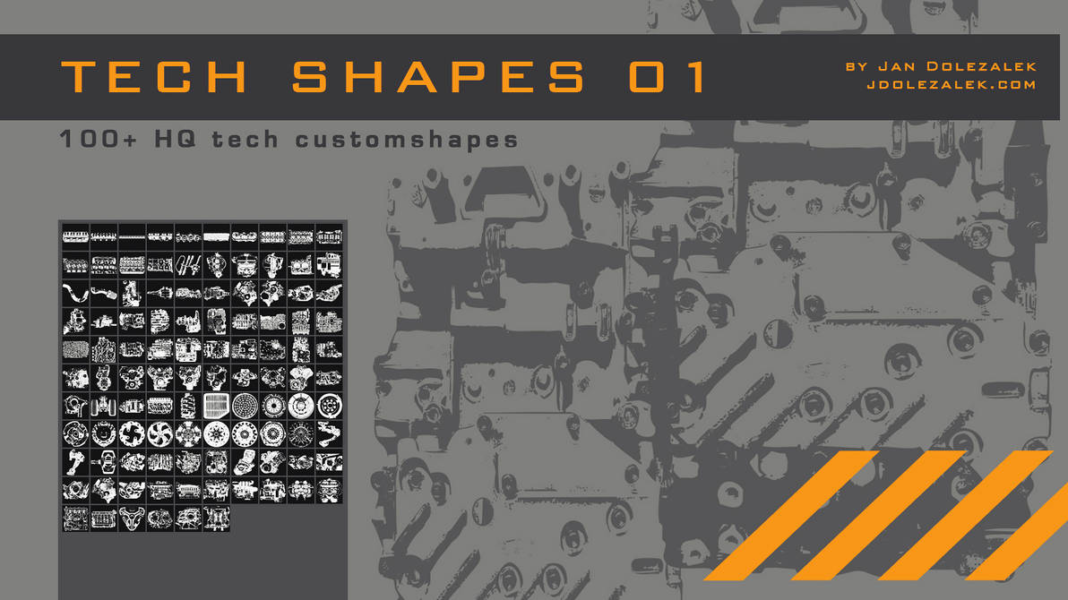 Shape Teck 100+ Tech Shapes 01 by hunterkiller on DeviantArt