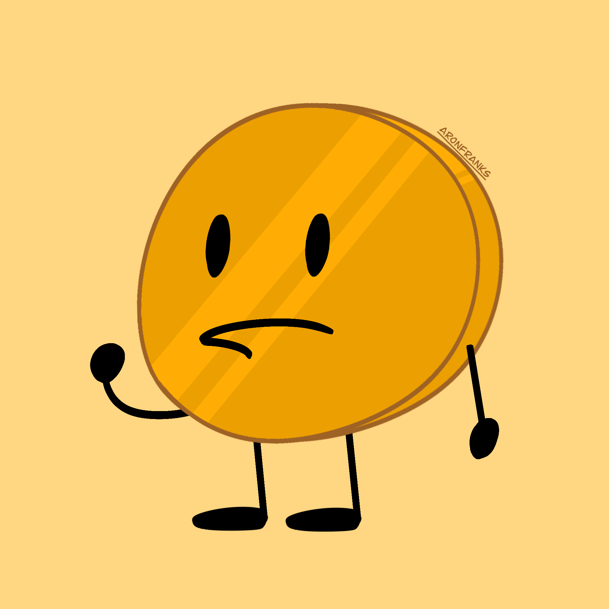 Coiny Scared Coiny from BFDI by AronDeLish on DeviantArt