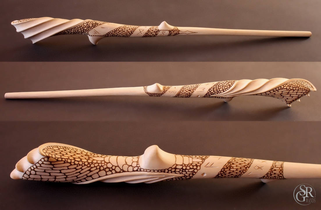 ''Balerion'' Game of Thrones inspired Dragon Wand by SRG-Wands
