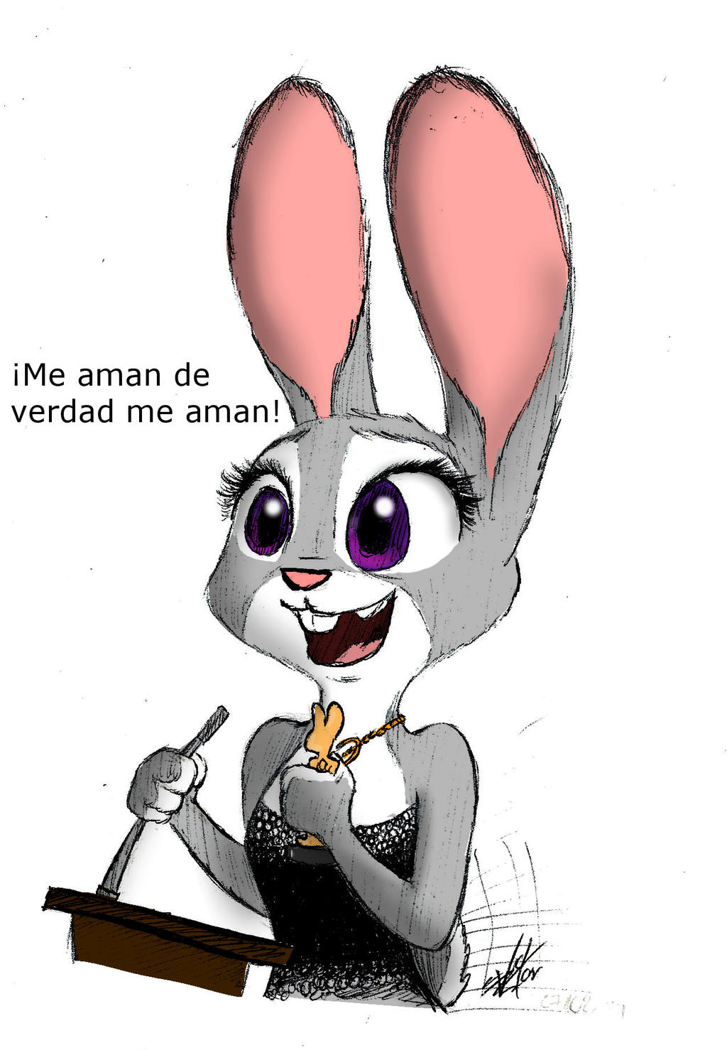 Judy Hopps con el Oscar