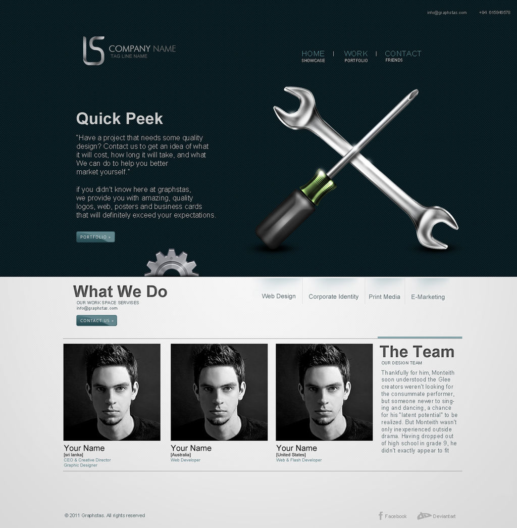 web layout for sale