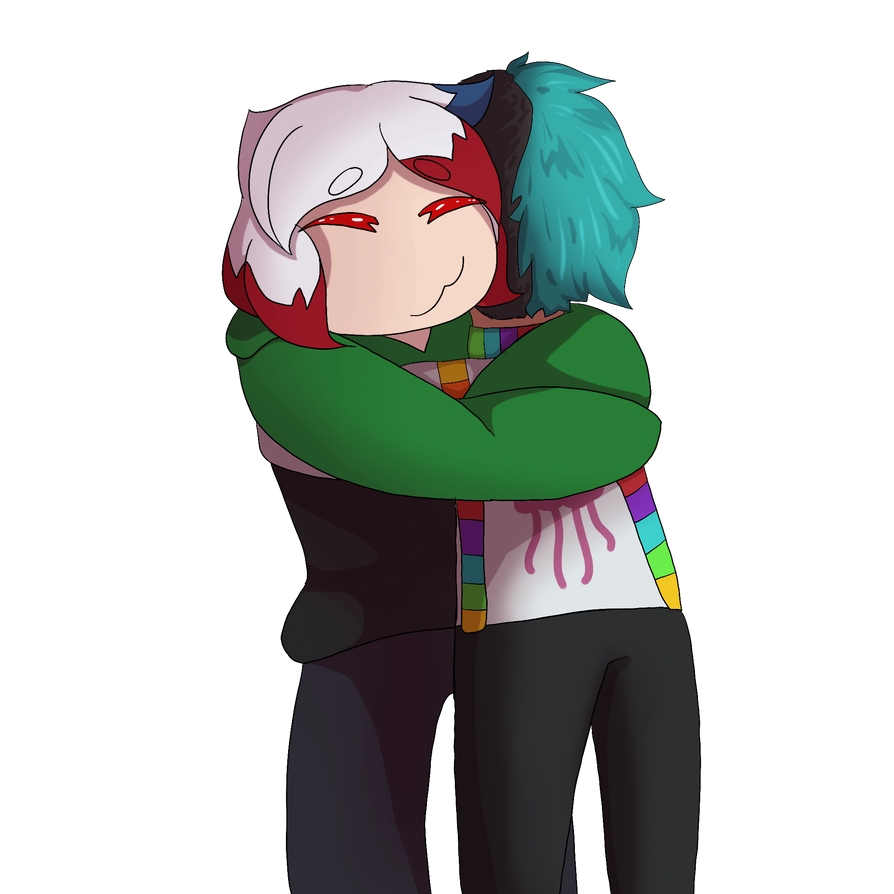 Hug for Aqua (YCH) by ShapeshifterRiva on DeviantArt