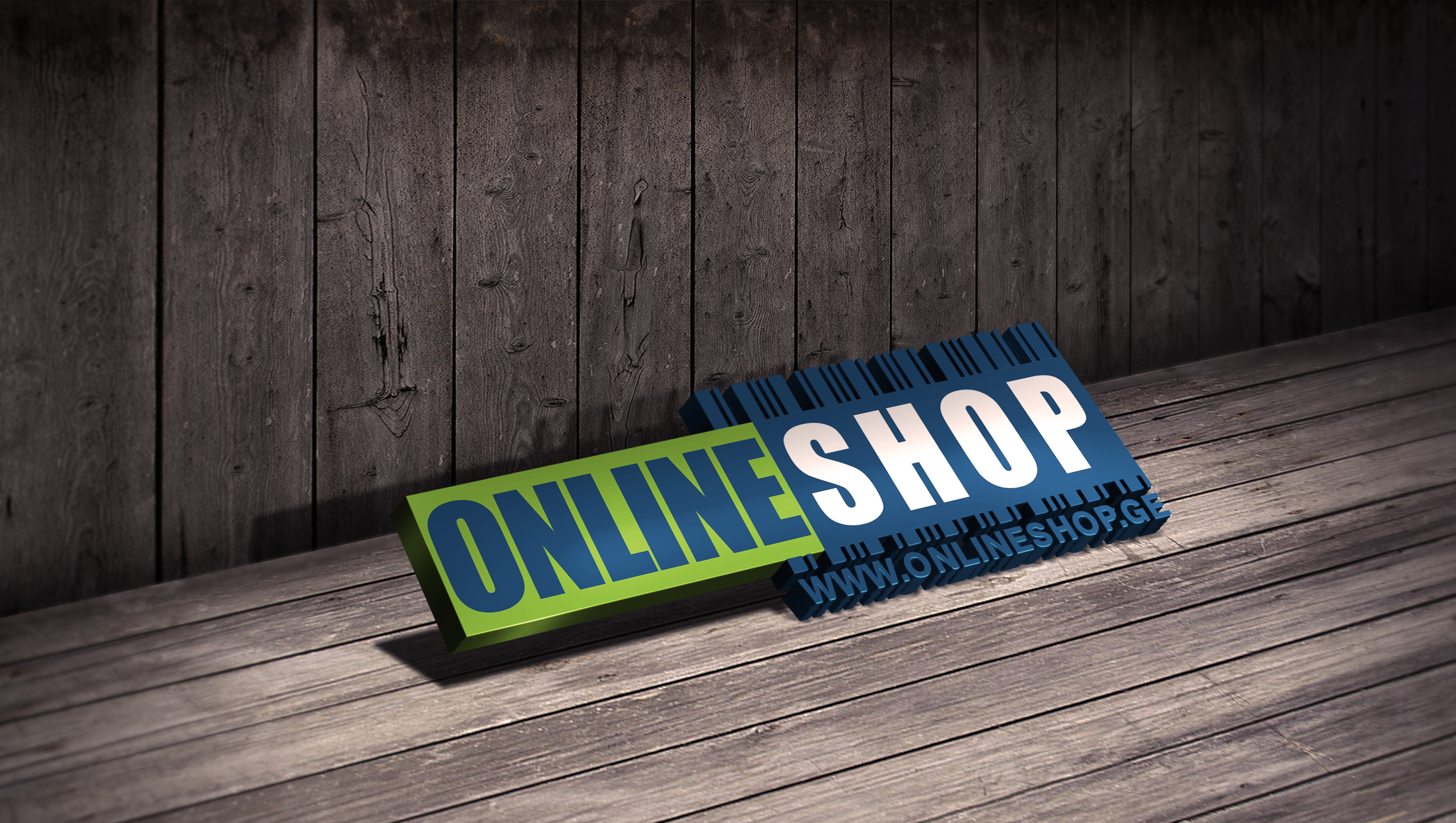 www.onlineshop.ge 3D logo