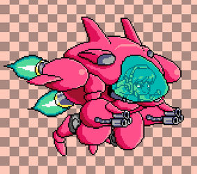 Dva Mech Pixel Sprite