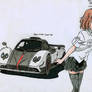 AT Yui Hirasawa with a Pagani Zonda Cinque