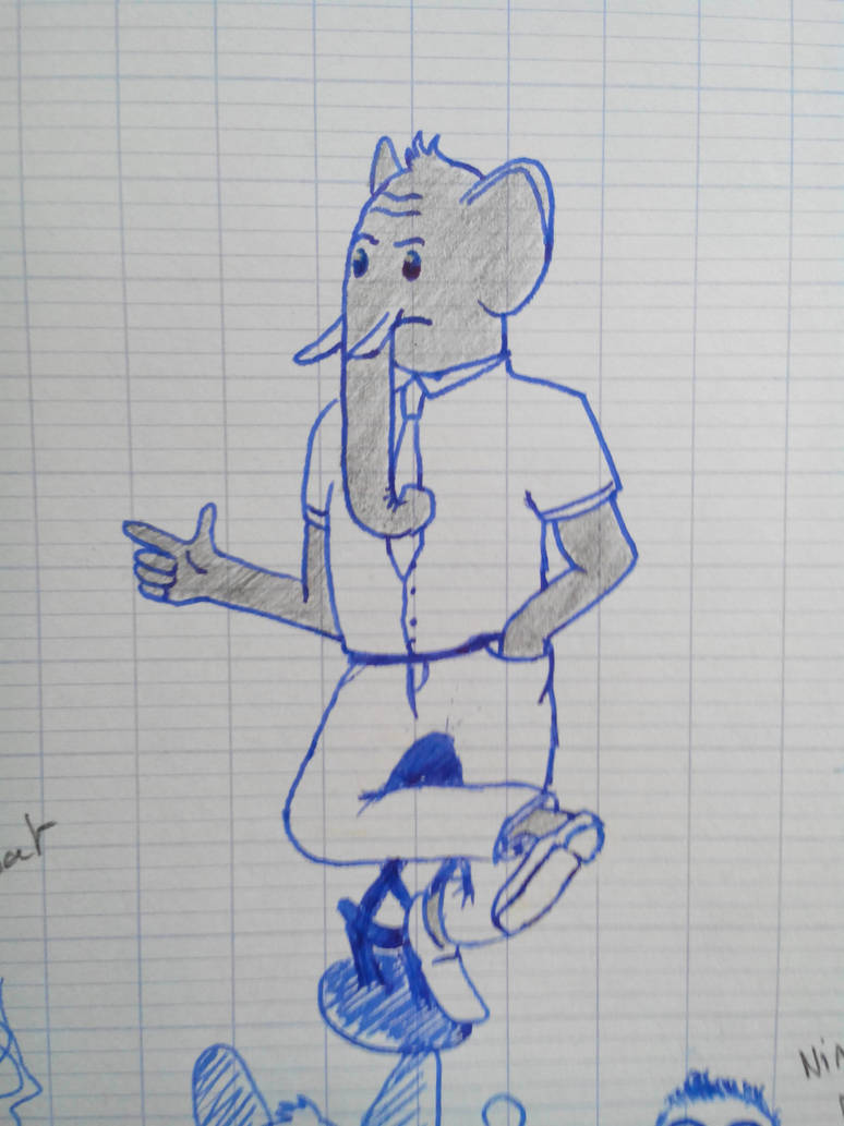 Elephant dude by Chlagadouf on DeviantArt