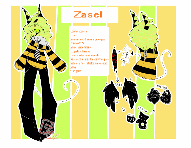 Zasel Ref sheet (gif) by CrowshyPasta1 on DeviantArt
