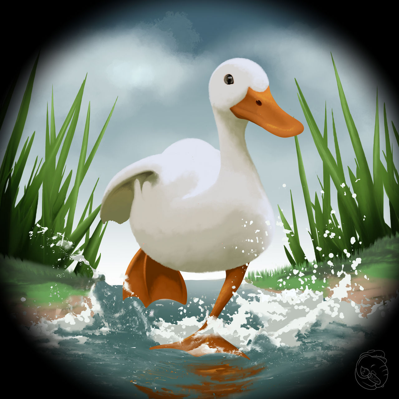 Duck Riding Deviantart Duck by JennyBunte on DeviantArt