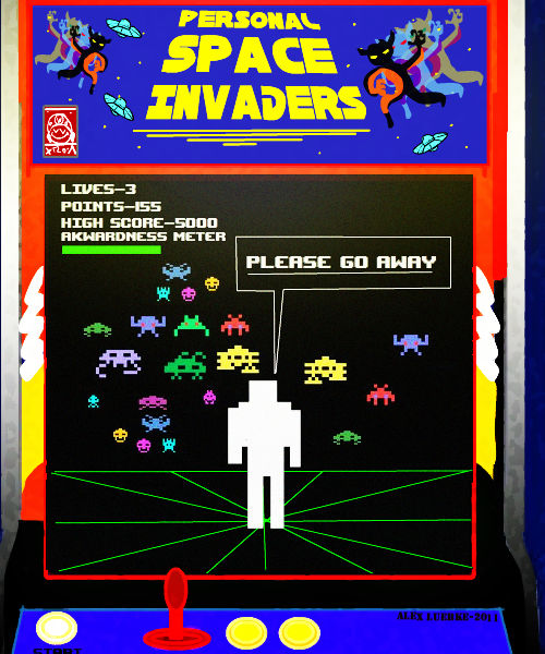 Personal space invaders by Washyourhandsman on DeviantArt