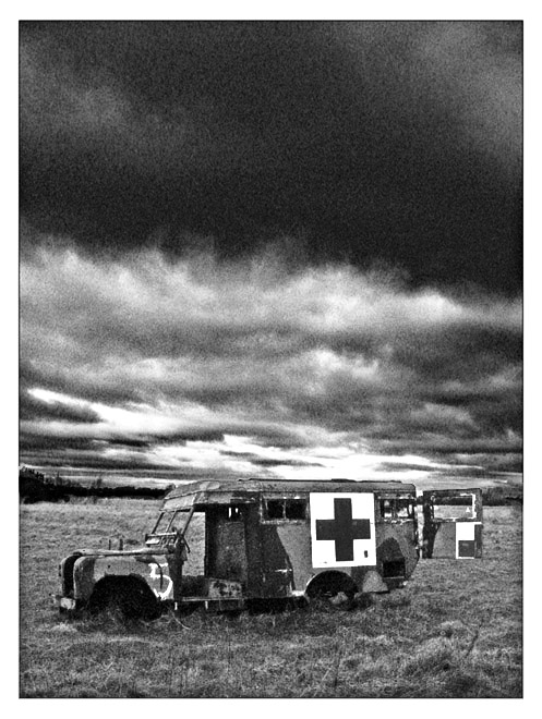 the old army ambulance