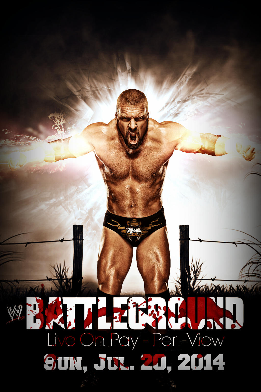 WWE Battleground Custom Made Cover