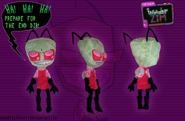 Talking Evil smirk Zim plush