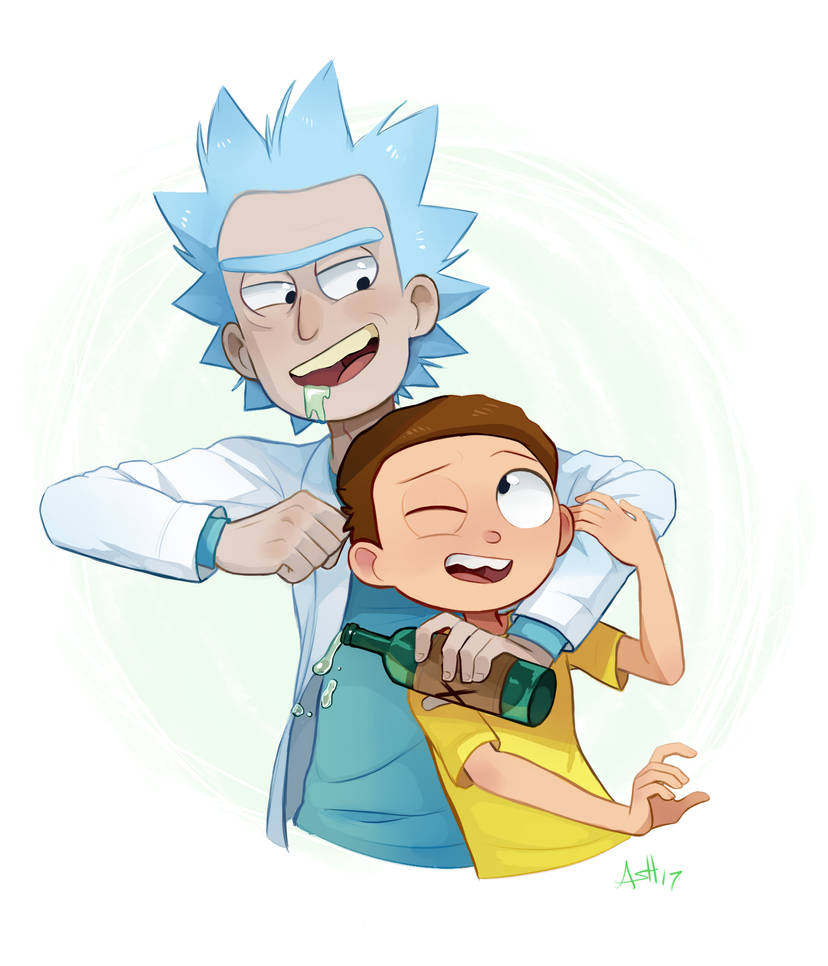 Stick with me, Morty by Skeleion