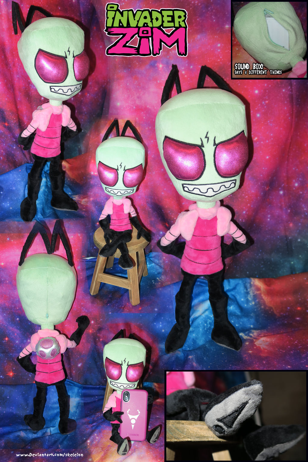 Talking Poseable Invader Zim plush by Skeleion on DeviantArt