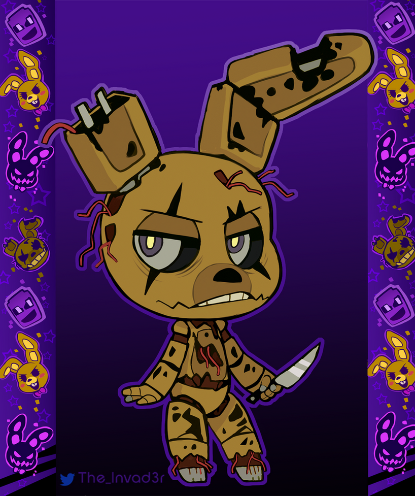 Spring Trap Keychain Springtrap keychain Chibi by Skeleion on DeviantArt