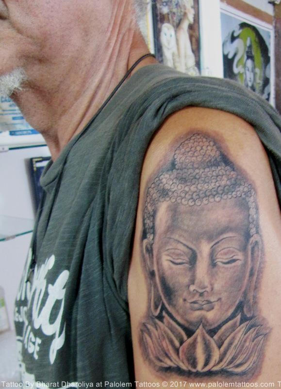 Spiritual Buddha Tattoo On Biceps by palolemtattoos on DeviantArt