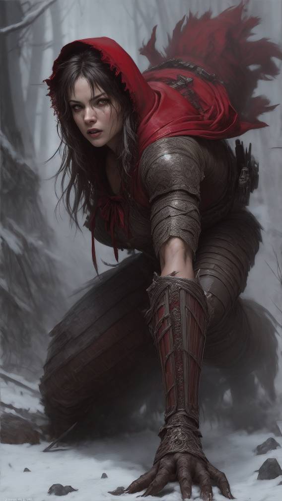 Red Riding Hood Rogue Little Red Riding Hood: Werewolf-Hunter. by IonicAI on DeviantArt